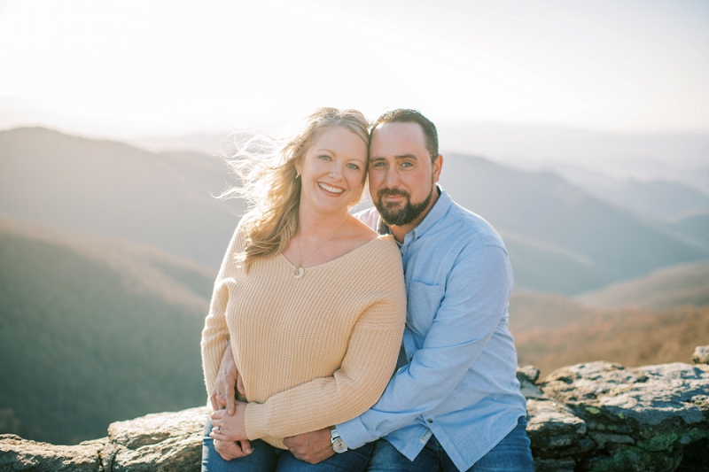 craggy gardens engagement session