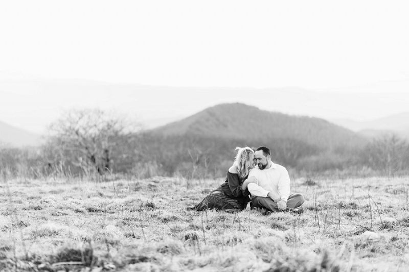 craggy gardens engagement session.